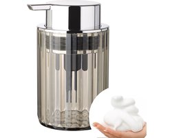 Ibenzoa® Stijlvolle Transparante Kunststof Zeepdispenser met Grote Pompkop voor Keuken en Badkamer