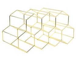 Ibenzoa® Stijlvolle vrijstaande wijnfleshouder voor keuken en woonkamer decoratie