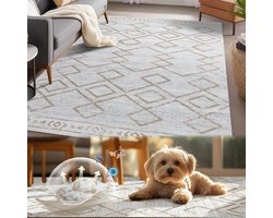 Ibenzoa® Stijlvolle Wasbare Deurmat voor Binnen en Buiten met Antislip en Geometrisch Design