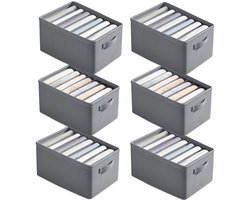 Ibenzoa® Uitgebreide Kledingkast Organizer met 7 Indeling, Opvouwbaar Opberg systeem voor Kleding en Accessoires