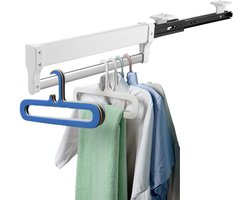Ibenzoa® Uittrekbare en verstelbare kledingstang voor optimale ruimtebesparing in kasten