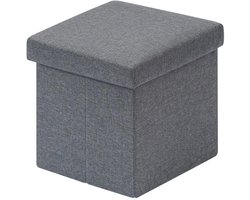 Ibenzoa® Veelzijdige Zitkist met Opbergruimte en Comfortabele Voetenbank voor Kinderen en Volwassenen