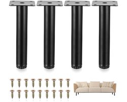 Ibenzoa® Verstelbare metalen meubelpoten set van 4 met veelzijdig ontwerp voor diverse meubels