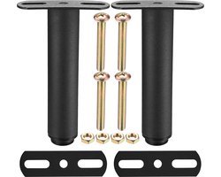 Ibenzoa® Verstelbare Metalen Meubelpoten voor Bedden, Banken en Kasten - Hoogte 18-33 cm, T-vormig Design