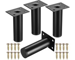 Ibenzoa® Verstelbare Meubelpoten van 10 cm voor Diverse Meubelstukken, Set van 4 Stuks