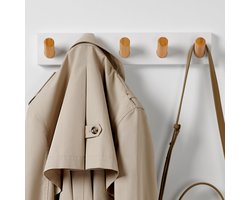 Ibenzoa® Wandkapstok met 5 Robuuste Haken voor Diverse Interieurstijlen, 42 cm - Veelzijdige Jashouder voor de Muur