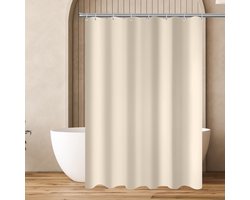 Ibenzoa® Waterafstotend douchegordijn met antischimmel eigenschappen en verzwaarde zoom