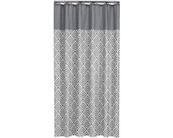 Ibenzoa® Waterafstotend kunststof douchegordijn in elegante grijze kleur