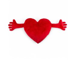 Ibenzoa® Zacht en Groot Knuffelhartkussen met Armen voor Romantische Gelegenheden