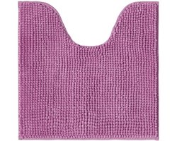 Ibenzoa® Zachte Chenille Badmat en WC-Mat met Antislip voor Badkamer en Toilet, Paars, 45 x 45 cm