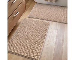 Ibenzoa® Zachte en absorberende badmatten set van 2 voor badkamer en bijkeuken