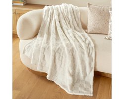 Ibenzoa® Zachte en Warme Fleece Deken voor Bed of Bank, Ideaal als Cadeau