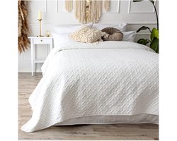 Ibenzoa® Zachte Gewatteerde Bedsprei van 240 x 260 cm - Stijlvol en Comfortabel