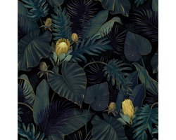 Ibenzoa® Zelfklevend waterdicht behang met geel bloemmotief voor diverse ruimtes