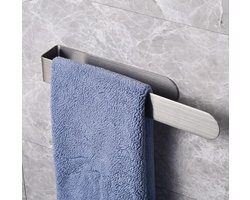 Ibenzoa® Zelfklevende Handdoekhouder van 30 cm voor Badkamer en Keuken zonder Boren Roestvrij Staal