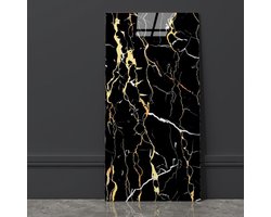 Ibenzoa® Zelfklevende Marmerlook PVC Wandpanelen voor Stijlvolle Wanddecoratie - Set van 6 Stuks