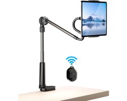 IBETTERTEC Gooseneck Smartphonehouder met Bluetooth Bediening - Flexibele Telefoonstandaard voor Bed, Nachtkastje & Bureau - HandsFree Fotografie