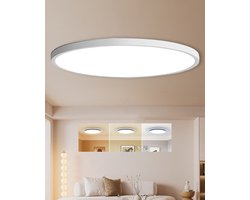 IBETTERTEC LED Plafondlamp Ø23cm Dimbaar - Keuken, Slaapkamer, Badkamer, Gang, Woonkamer - Vaste LED Lichtbron, 3000-6000K, 18W, Inclusief Verlichting
