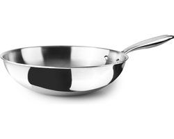 Ibili - Rvs Wokpan - 'Triply' - 30 cm