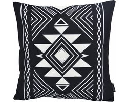 Ibiza Black / Zwart Kussenhoes | Outdoor / Buiten | Polyester | 45 x 45 cm