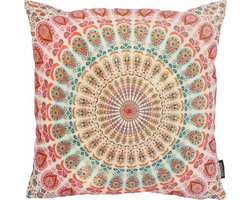 Ibiza Circle Mandala Kussenhoes - Katoen/Linnen - 45 x 45 cm