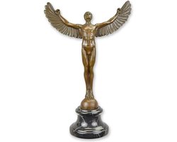 Icarus - Bronzen Beeld - Mythologie Beelden - Brons Sculptuur - Mythe Kunst - Grieks Romeins - Decoratie - 27x12x40
