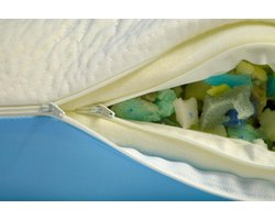 Ice Yarn Bamboo 3D Kussen - Bamboo - Zydante Swisstech® - Wit/Blauw