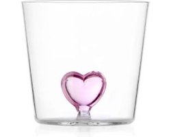 Ichendorf Milano Waterglas Cuore Roze Hart