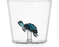 Ichendorf Milano Waterglas Marine Garden Schildpad Blauw