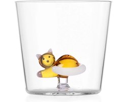Ichendorf Milano Waterglas Tabby Cat Liggende Poes Amber/Wit