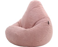 icon - Dalton Kinderzitzak Stoel - Ribfluweel - Oud roze