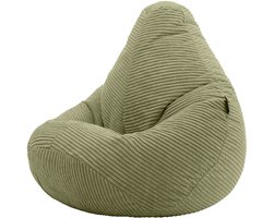 icon - Dalton Kinderzitzak Stoel - Ribfluweel - Saliegroen