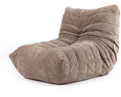icon - Enzo Lounge Stoel - Chenille Fauteuil - Beige