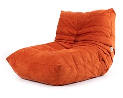icon - Enzo Lounge Stoel - Chenille Fauteuil - Oranje