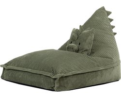 icon - Kinderzitzak Stoel Dino - Ribfluweel - Groen