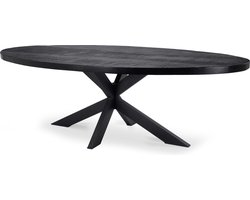 Icon Living - Eetrafel Varley Zwart - Ovaal 240x120 CM