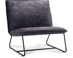 Icon Living - Fauteuil Coco - 1.5 zits - Stof Adore Anthracite - Gun Color Frame