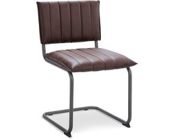 Icon Living - Stoel Denton - Stof Rawhide Brown - Gun Color Frame