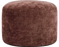 icon - Milano Poef - Ronde Zitzak Hocker - Chenille - Bordeaux