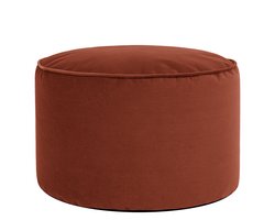 icon - Milano Poef - Ronde Zitzak Hocker - Fluweel - Terracotta