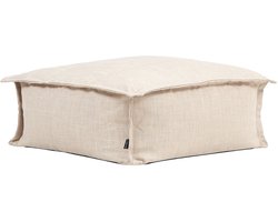 icon "Vita" Voetenbank voor Binnen en Buiten, Beige, XL Zitzak met Vulling, Poef, Zitzakken