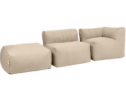 icon - Zen Modulaire Hoekbank - Driedelige Bank met Hoekelement - Binnen en Buiten - Beige