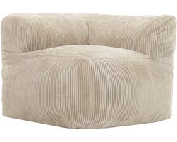 icon - Zen Modulaire Hoekelement - Bank - Ribfluweel - Beige