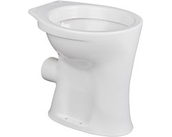 Ideal Standard closet staand +6cm met spoelrand vlakspoel PK wit