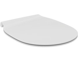 Ideal Standard Connect Air Closetzitting + Deksel – Ultra Dun – RVS Scharnieren – Wit – Alleen geschikt voor Connect Air – E036501