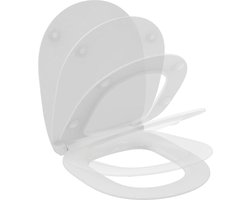 Ideal Standard Connect closetzitting met deksel met softclose dun wit