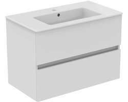 Ideal Standard Eurovit+ - Kast met wastafel, 55x80x44 cm, 2 laden, glanzend wit R0574WG