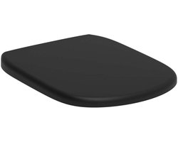 Ideal Standard Tesi - Toiletzitting, SoftClose, zijde zwart T5524V3