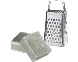 Ideas4seasons Amberblokjes/geurblokjes cadeauset - eucalyptus geur - inclusief mini rasp