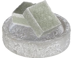 Ideas4seasons Amberblokjes/geurblokjes cadeauset - jasmijn geur - inclusief schaaltje